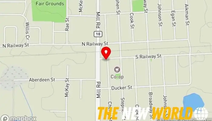 map of Prairie Partners Inc Volunteer organization in Boissevain