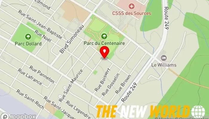 map of Quebec Mandataires Auto tag agency in Val-des-Sources