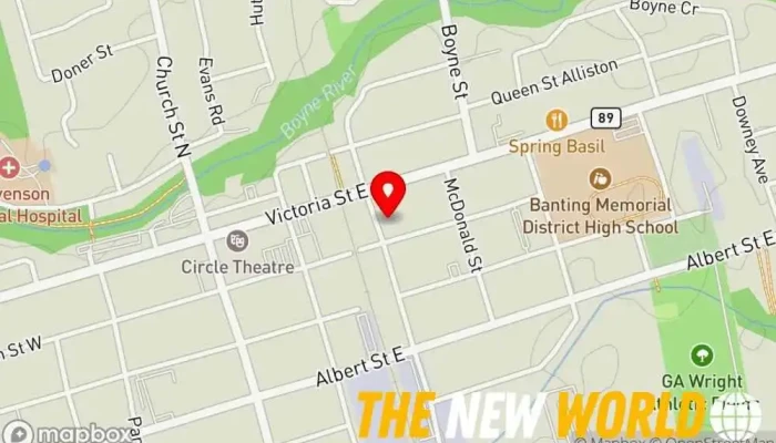 map of Rainbow Computer Systems Computer repair service, Computer consultant, Computer service, Used computer store in Alliston