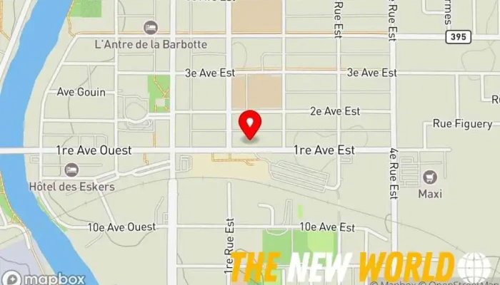 map of RBC Dominion valeurs mobilières Inc. Investment service, Financial consultant, Financial institution, Investment bank, Investment company in Amos