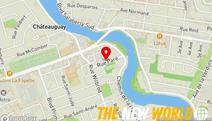 map of RD Consulting Software company in Châteauguay