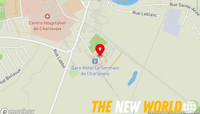 map of Restaurant Les Labours Restaurant in Baie-Saint-Paul