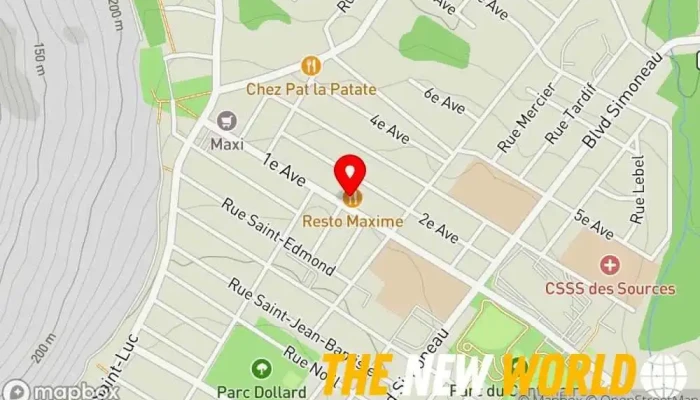 map of Resto Maxime Restaurant in Val-des-Sources