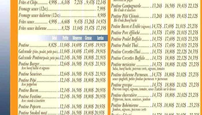 Resto Maxime -  Menu - Val-des-sources
