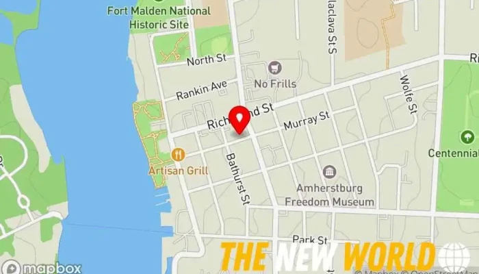 map of Robinson Insurance & Financial Services Financial advisor in Amherstburg