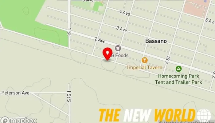map of Rockhard Storage Storage facility in Bassano