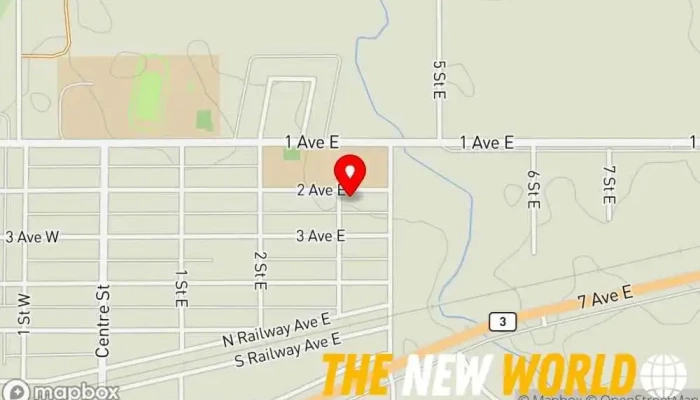 map of Royal Canadian Mounted Police (RCMP) Federal police in Bow Island
