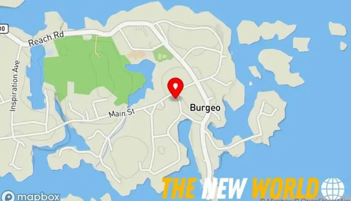 map of Royal Canadian Mounted Police (RCMP) Federal police in Burgeo