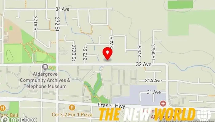 map of SAFETECTON, INC. Utility contractor in Aldergrove