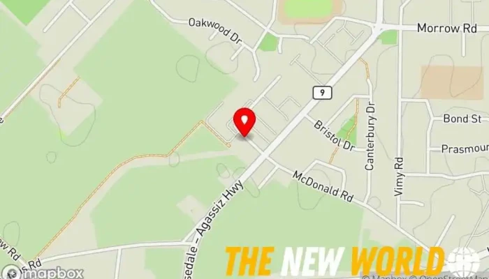 map of Sarah Wayte Creative Business to business service in Agassiz