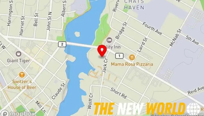 map of Sawmill Flats Apartment Rentals Apartment building in Arnprior