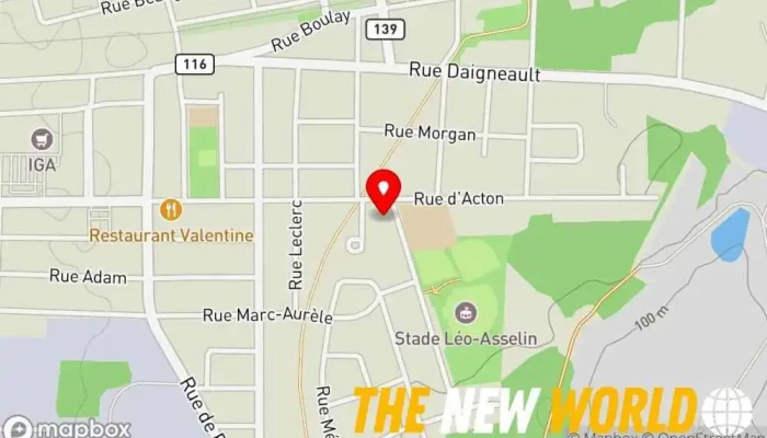 map of Sercost inc. Commercial printer, Screen printer in Acton Vale