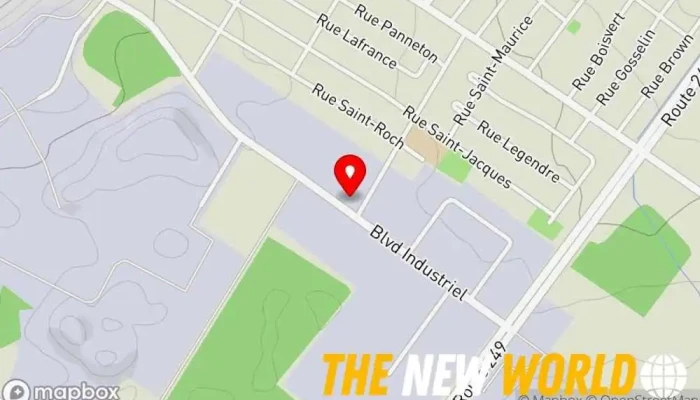 map of Service incendie Fire station in Val-des-Sources