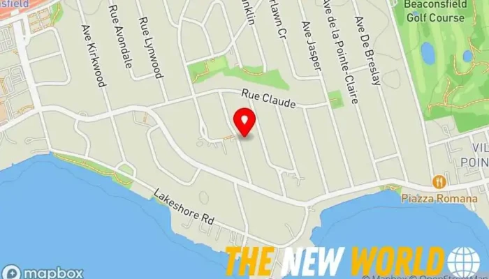 map of Services Financiers J & K Tax preparation service in Beaconsfield