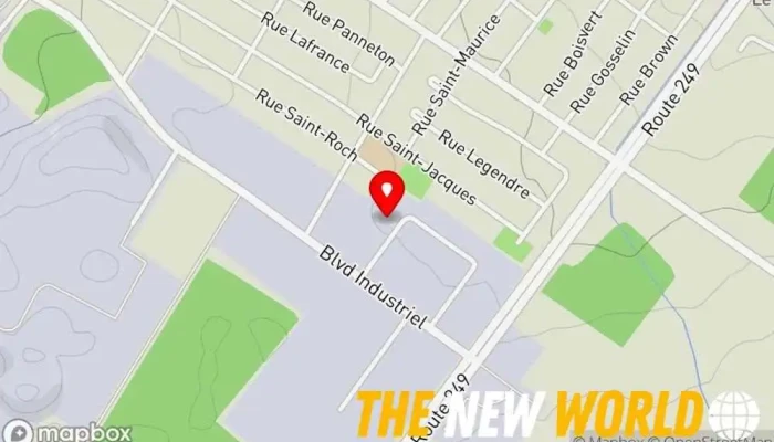 map of Services Matricks Mechanical contractor, Food processing equipment, Food products supplier, Industrial equipment supplier, Machine maintenance service, Produce market, Welder in Val-des-Sources
