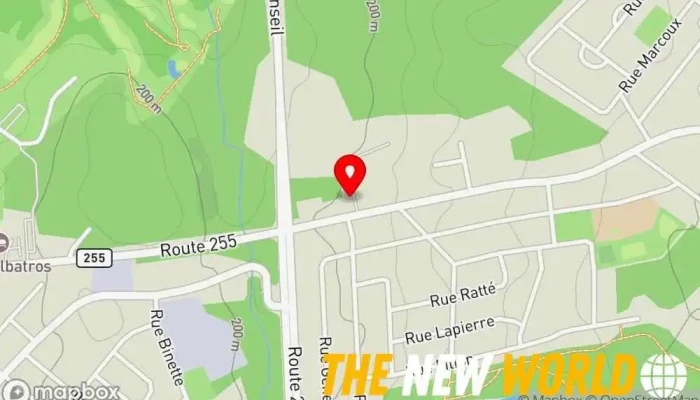 map of Services RPG Inc. Maître Electricien Electrician, Electric vehicle charging station in Val-des-Sources