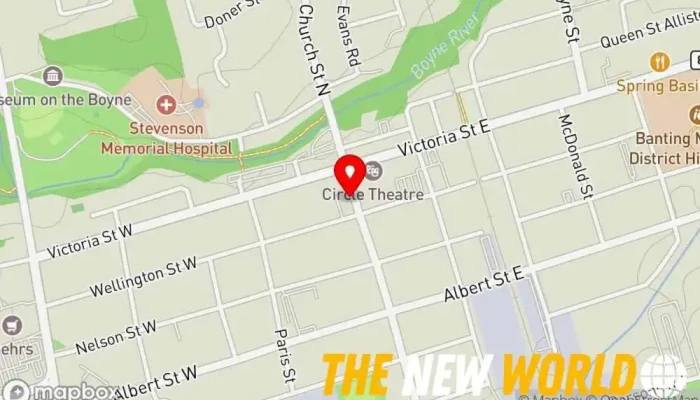 map of Shank Law Professional Corporation Family law attorney in Alliston