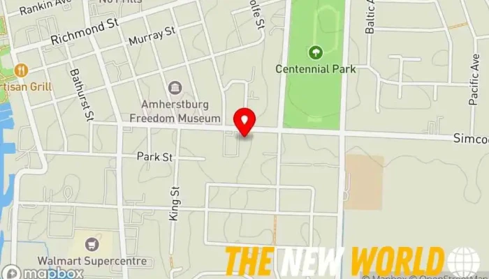 map of Site Website designer in Amherstburg