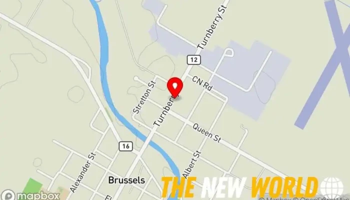 map of Skip's TIRECRAFT Brussels Tire shop in Brussels