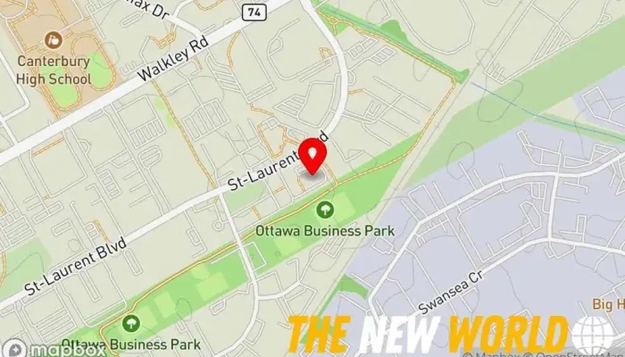 map of SLR Consulting (Canada) Ltd. Environmental consultant, Acoustical consultant, Engineering consultant, Environmental engineer, Mining consultant, Mining engineer, Power plant consultant in Ottawa