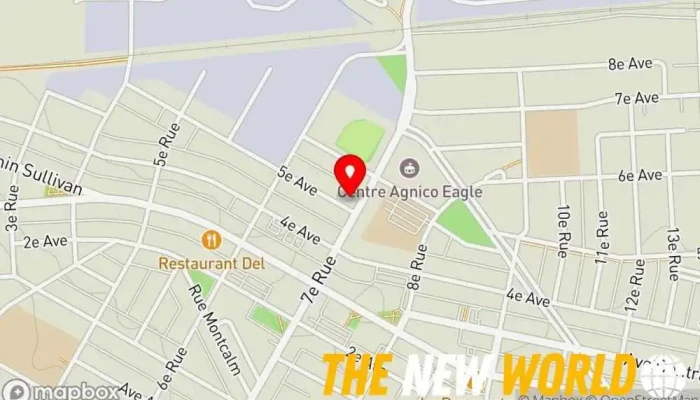 map of SNC - Lavalin Stavibel Inc Engineering consultant in Val-d'Or