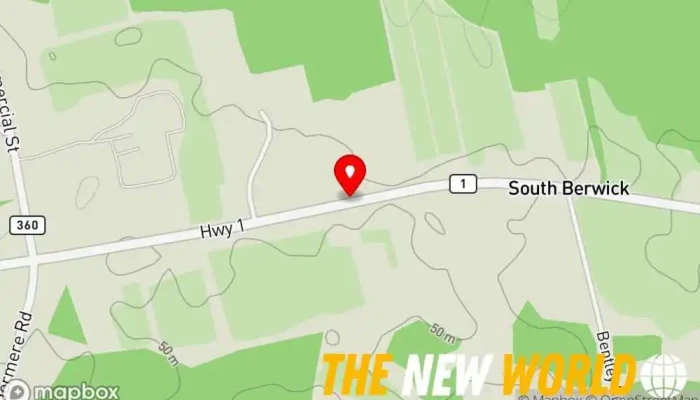 map of South Berwick Hall Community center in South Berwick