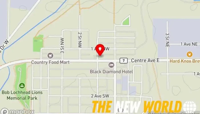 map of Southern Alberta Law Offices General practice attorney in Diamond Valley