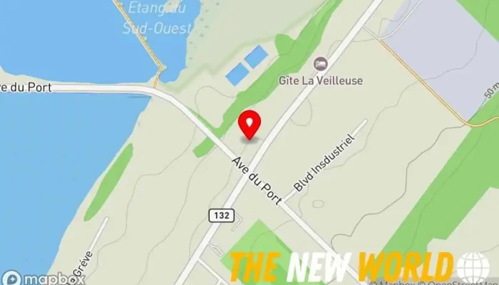 map of Stationnement Observatoire Putep't-Awt Parking lot in Cacouna