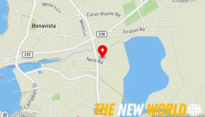 map of Strathies Funeral Home Funeral home in Bonavista