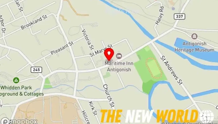 map of Sullivan's Auto Service Auto repair shop in Antigonish
