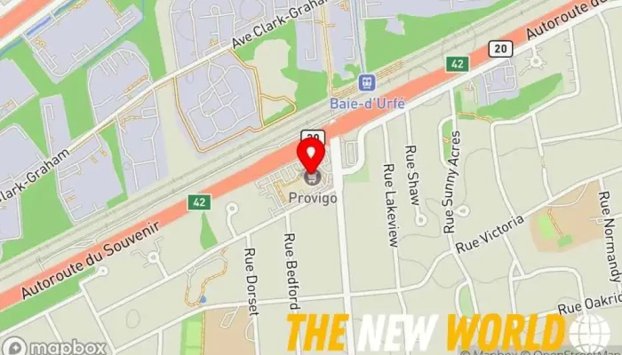 map of Surrey House Communications Marketing agency in Baie-D'Urfe
