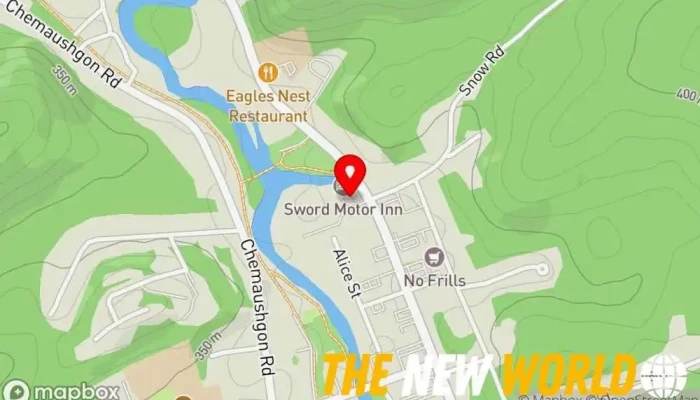 map of Sword Inn bancroft Motel in Bancroft