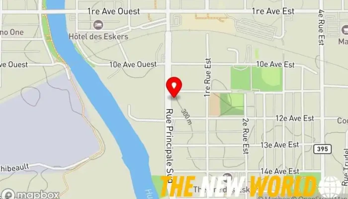 map of Sylvie Gagnon, notaire Inc. Notary public in Amos