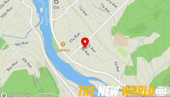 map of Systemes Stekar Manufacturer, Glazier in Beauceville