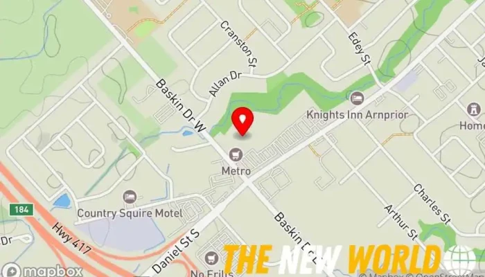 map of TD Canada Trust Branch and ATM Bank, ATM, Business banking service in Arnprior