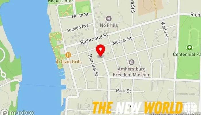 map of The Amherstburg Cannabis Company Cannabis store in Amherstburg