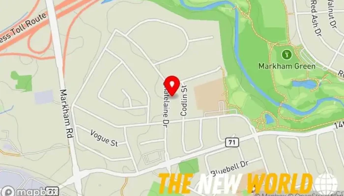 map of The Computer Business Ltd Business networking company in Markham