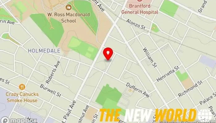 map of The Design Thinking Agency Marketing agency in Brantford