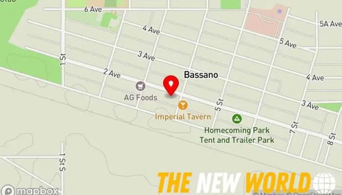map of The Empty Bottle Ltd Bottle & can redemption center, Confectionery store, Lottery retailer in Bassano