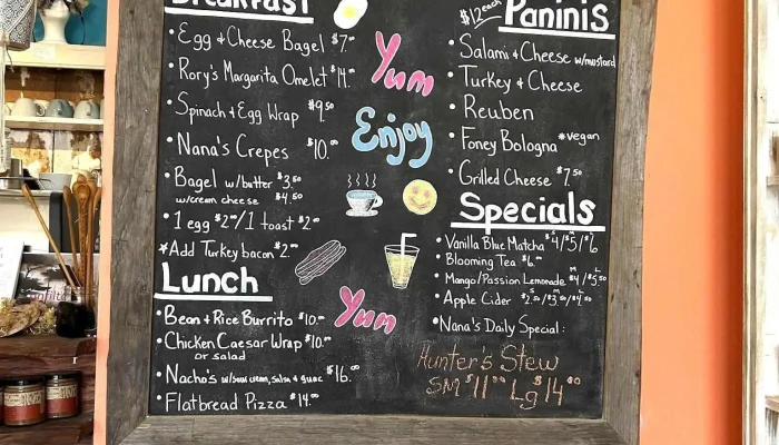 The Muse Gallery Cafe Menu - Bancroft