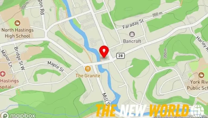 map of The Painted Lady Parlour Tattoo and piercing shop in Bancroft