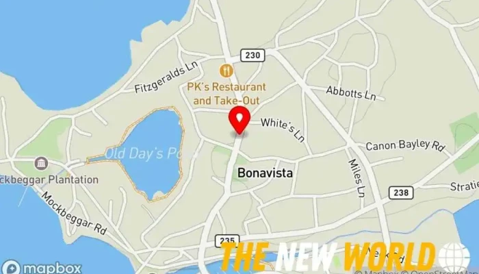 map of The Pink Perch Holiday apartment rental, Holiday apartment in Bonavista