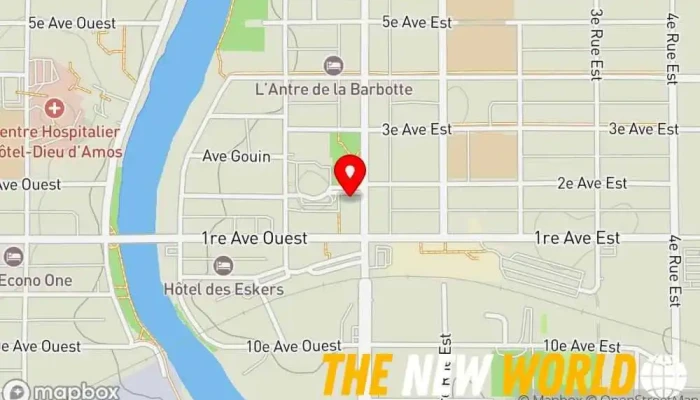 map of Tim Hortons Coffee shop, Bakery, Breakfast restaurant, Cafe, Donut shop, Fast food restaurant in Amos