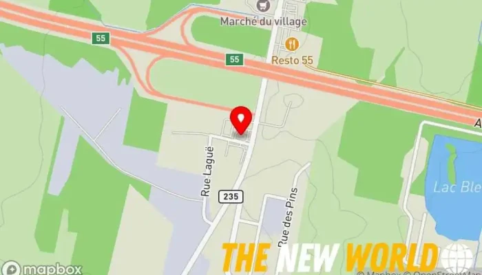 map of Tim Hortons Coffee shop in Ange-Gardien
