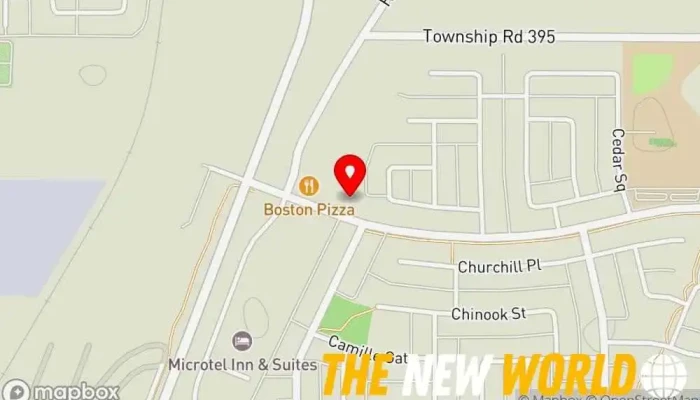 map of Tirecraft Car repair and maintenance service in Blackfalds