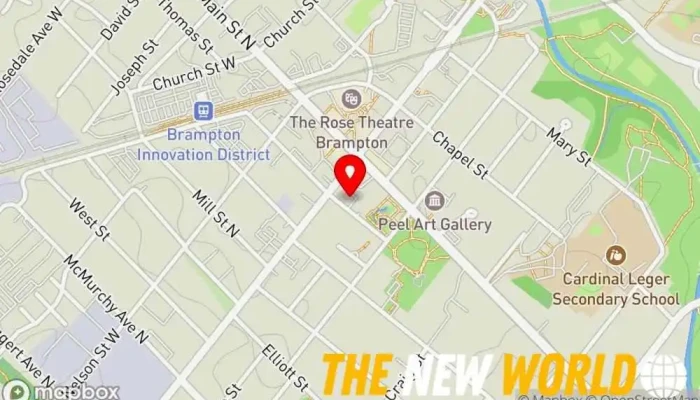 map of tossdown Software company in Brampton