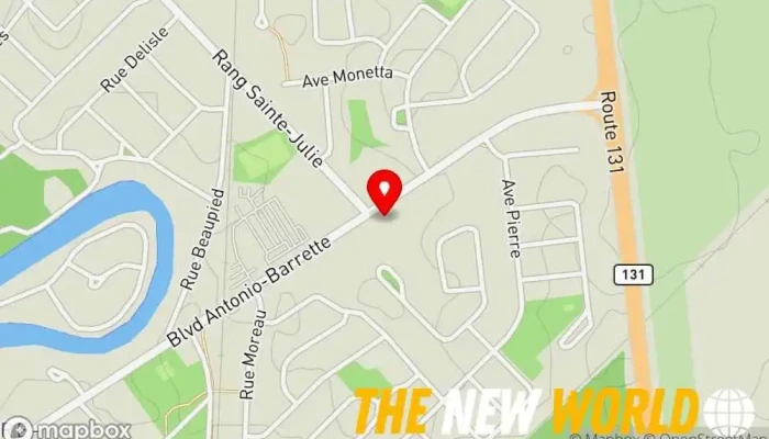 map of Toupin Ménard Landreville Inc. Certified public accountant in Notre-Dame-des-Prairies