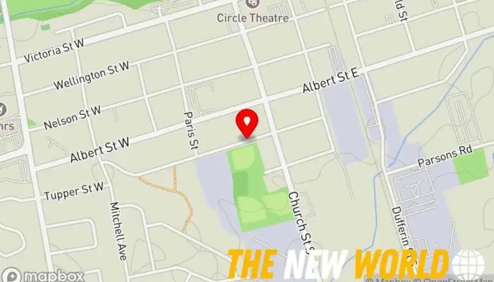 map of Town of New Tecumseth Municipal administration office in Alliston