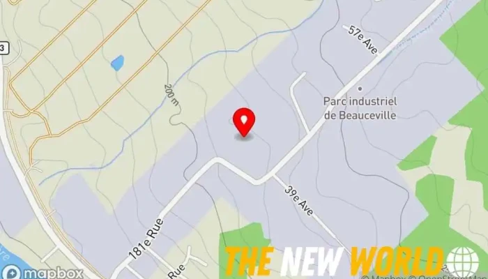 map of Transcontinental Beauceville (Interglobe) Print shop in Beauceville