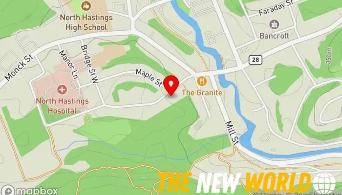 map of TROY MILLER Massage therapist in Bancroft